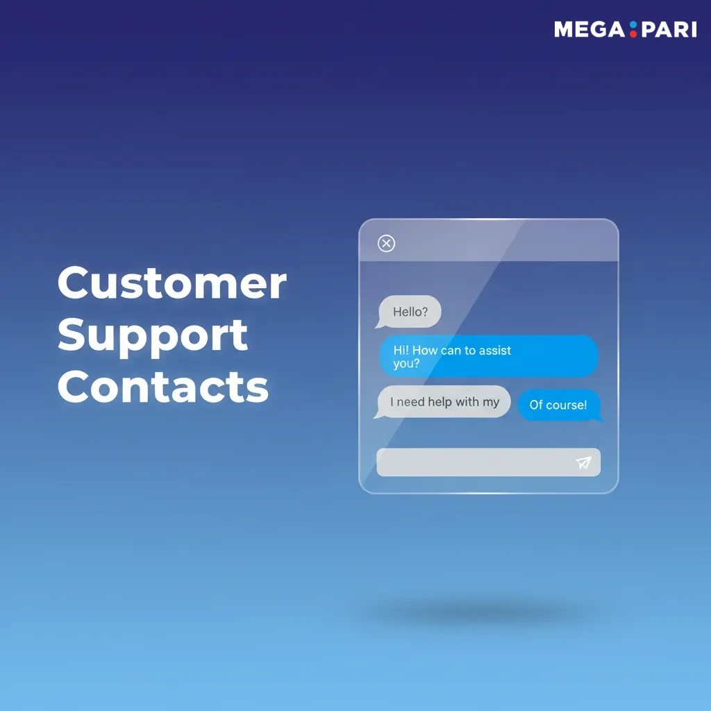 MegaPari support contacts: 24/7 support, live chat, support@megapari.com, security@megapari.com, Help Center form