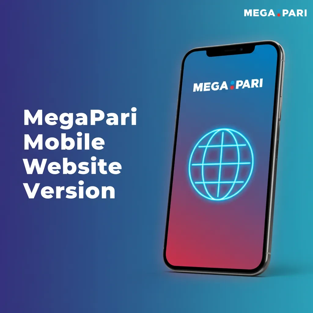 Phone and tablet displaying MegaPari mobile site with live betting, cash out, slots, live casino; no download needed.